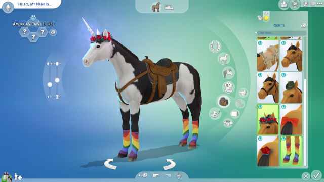 Horse CAS Items in Sims 4