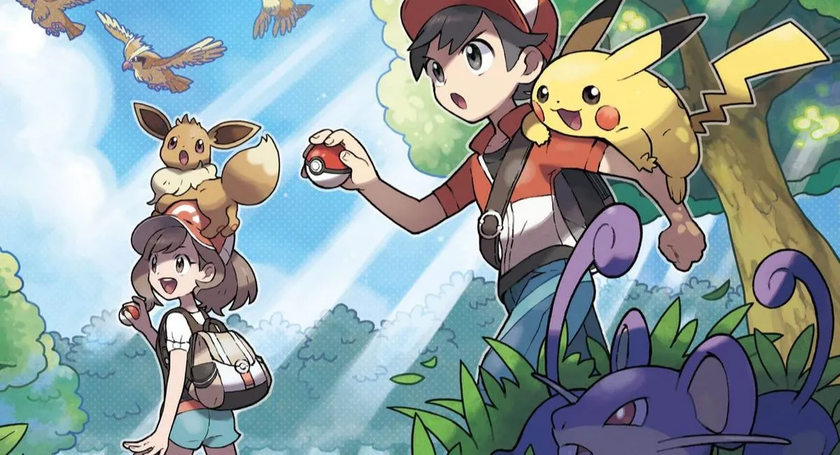 Pokemon Let's Go Pikachu & Eevee official artwork
