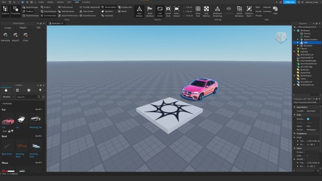 using to roblox studio to create games
