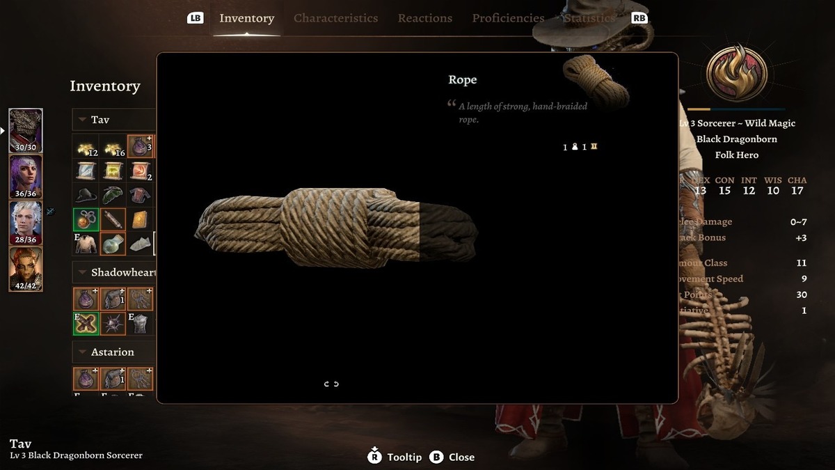 How to Use Rope in Baldur's Gate 3 (BG3)