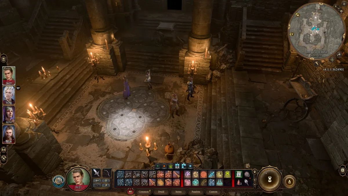 How to Solve Stone Disc Puzzle in Defiled Temple in Baldur's Gate 3