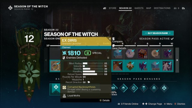 Destiny 2 Season of the Witch Season Pass