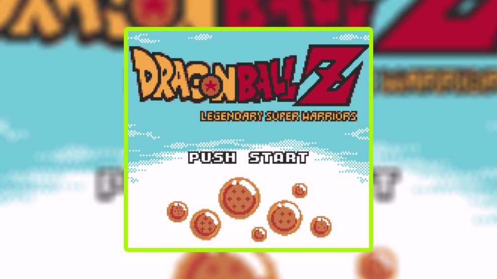 Dragon Ball Z Legendary Super Warriors Title Screen Game Boy Color
