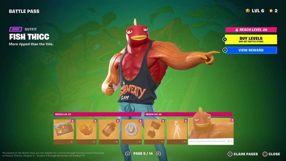 Fish Thicc Battle Pass Reward