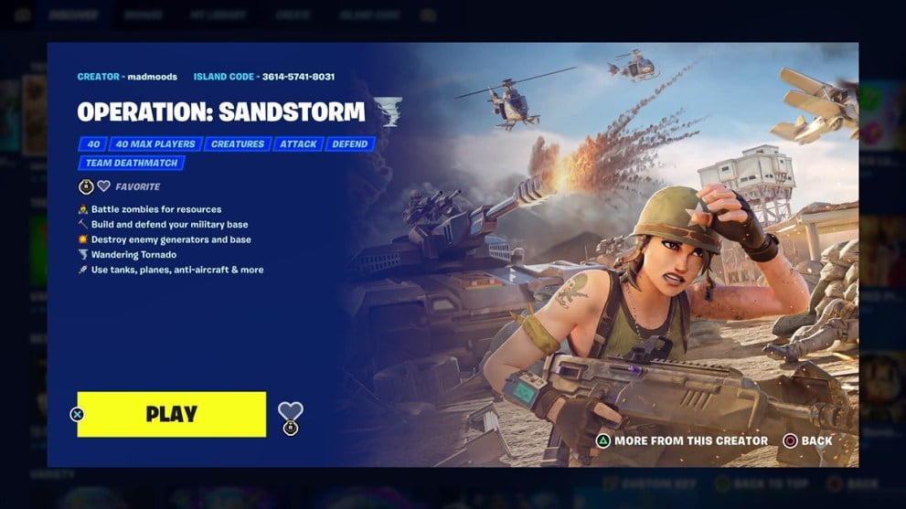 Operation: Sandstorm Creative Map