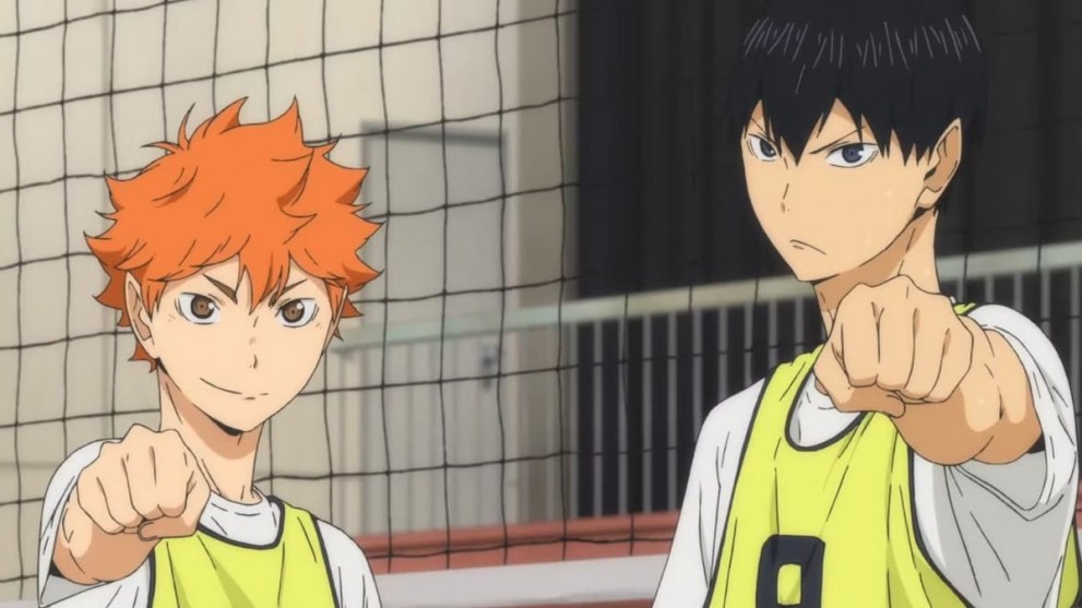 Kageyama and Hinata in Haikyuu