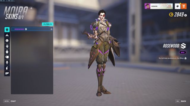 Moira Rosewood Skin in Overwatch 2
