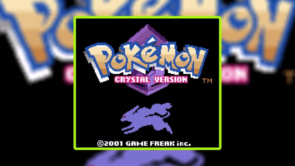 Pokemon Crystal Version Title Screen Game Boy Color