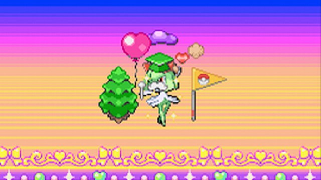 A Kirlia competes in a Super Contest as part of Pokemon Diamond/Pearl