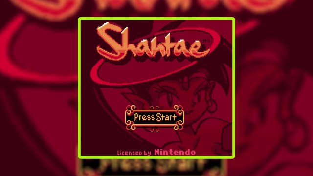 Shantae Title Screen Game Boy Color