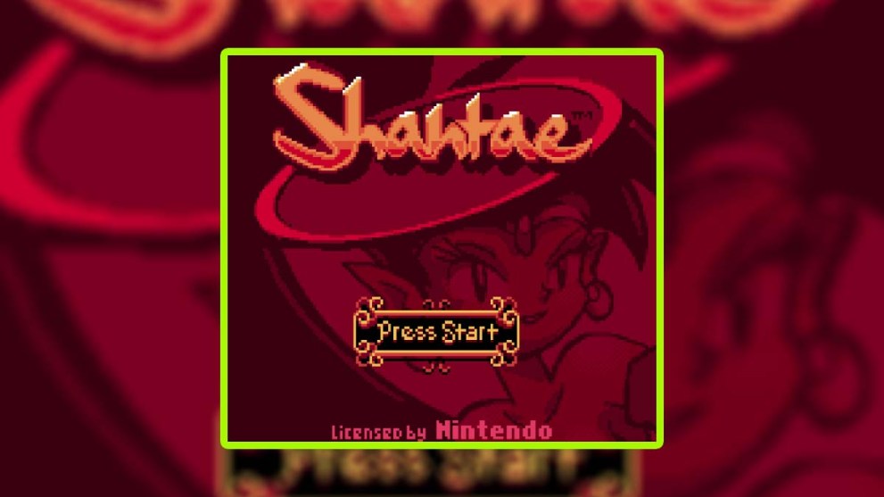 Shantae Title Screen Game Boy Color