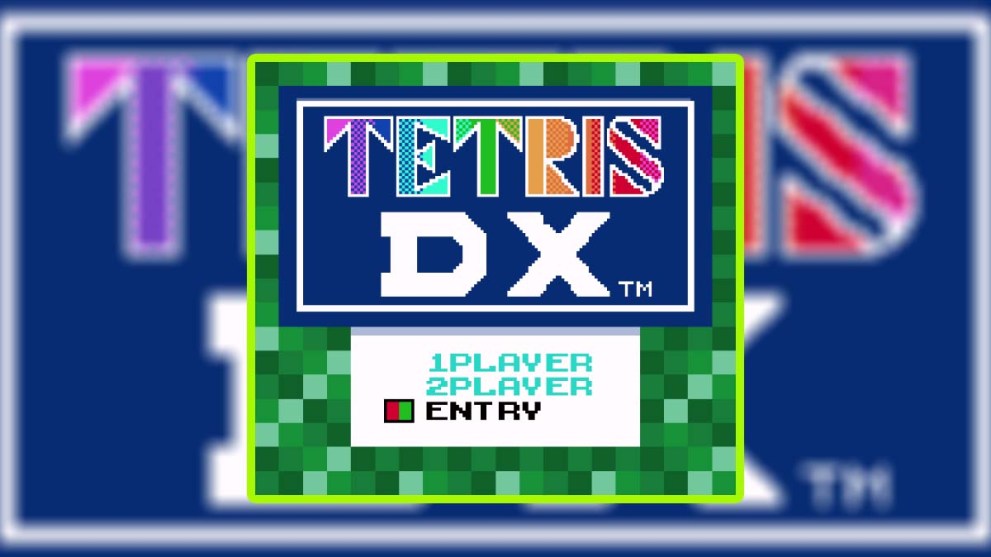 Tetris DX Title Screen Game Boy Color