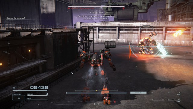 armored core 6 ac6 tester ac attacking