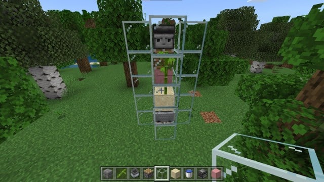 automatic bamboo farm in minecraft