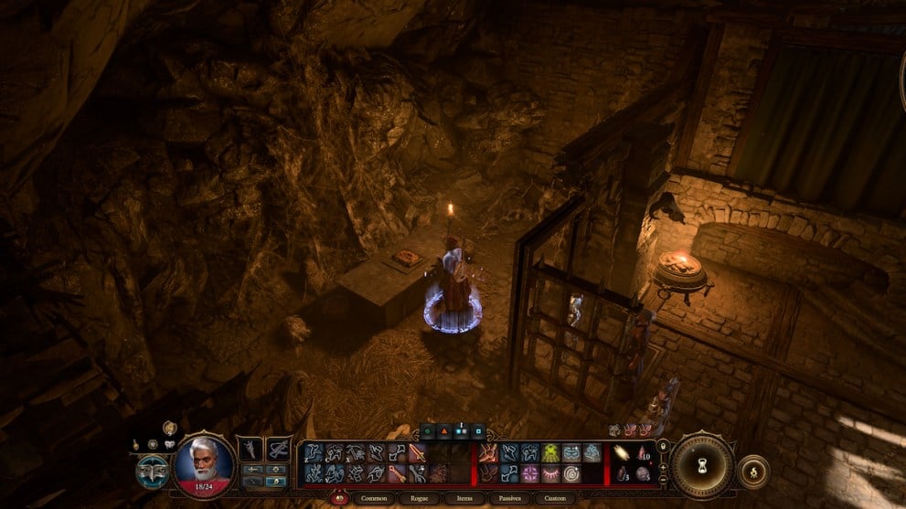 Baldur's gate 3 search the cellar necromancy of thay rusted key