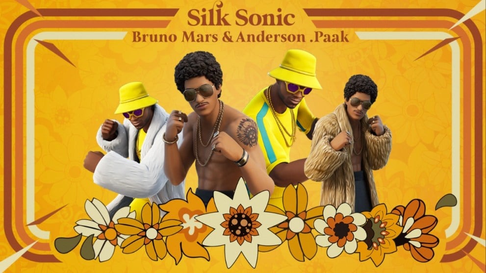 Bruno Mars and Anderson .Paak in Fortnite.