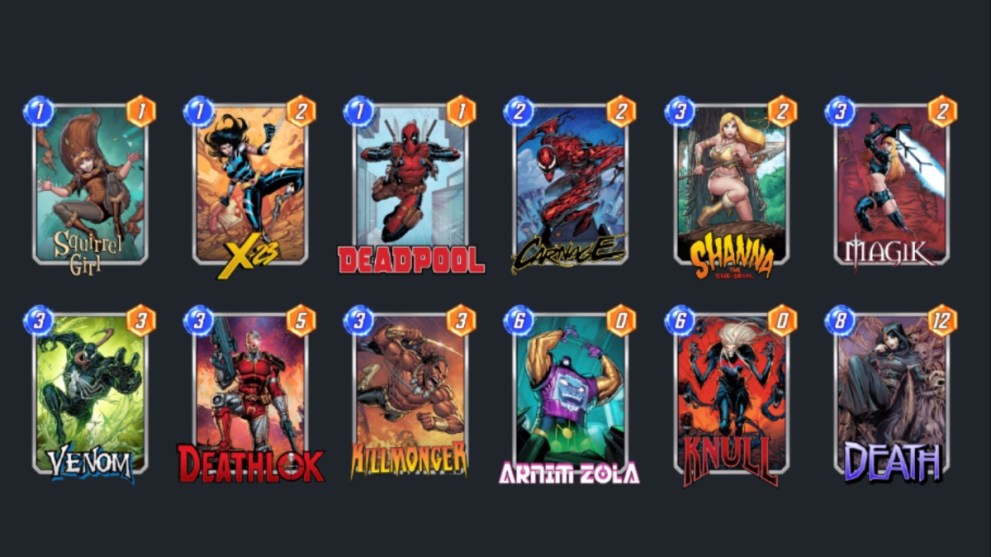 Shanna and X-23 deck in Marvel Snap.