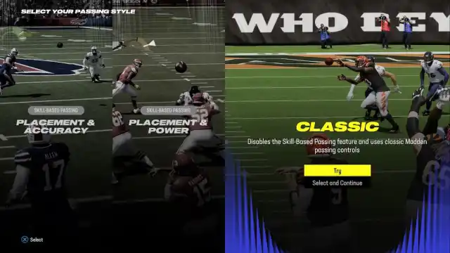 Classic Passing Style Madden 24