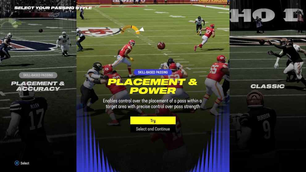 Skill-Based Passing Styles Madden 24
