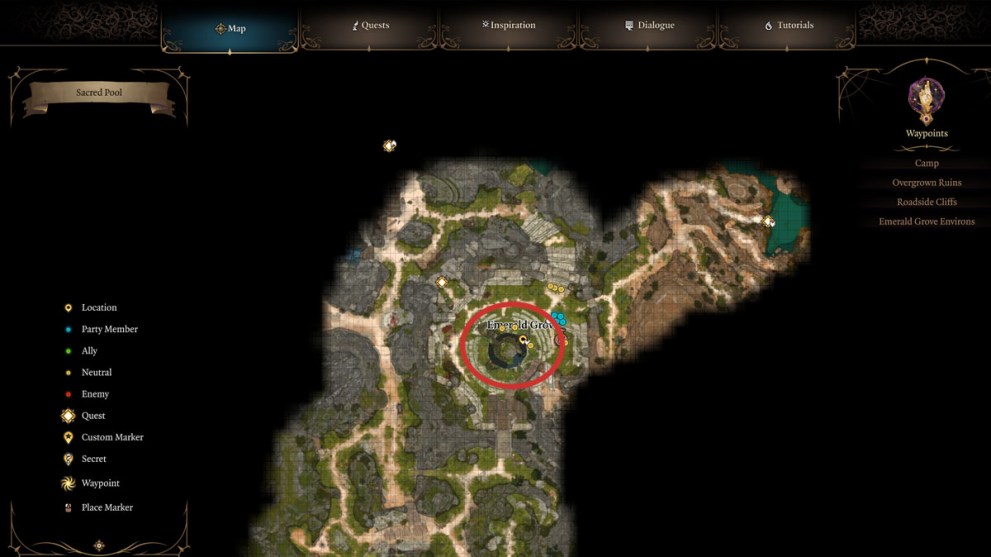 Emerald Grove map location