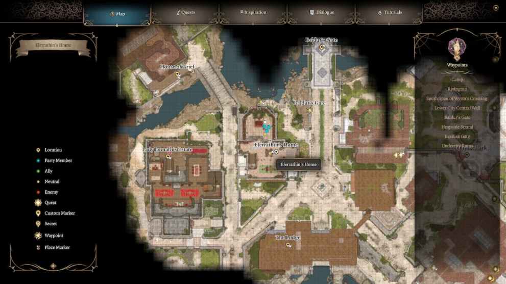 Jaheira's Hideout Pin Slot Puzzle Location in Baldur's Gate 3