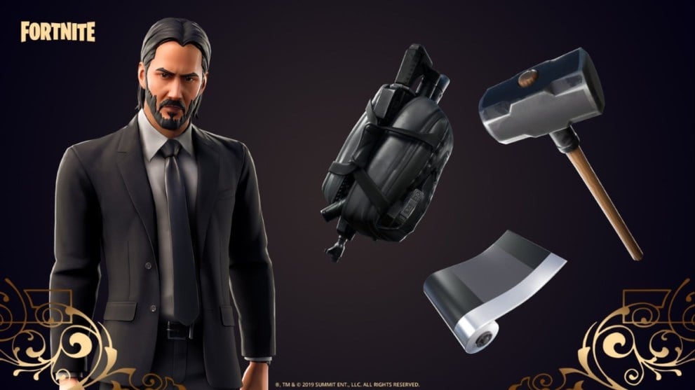 John Wick outfit in Fortnite.