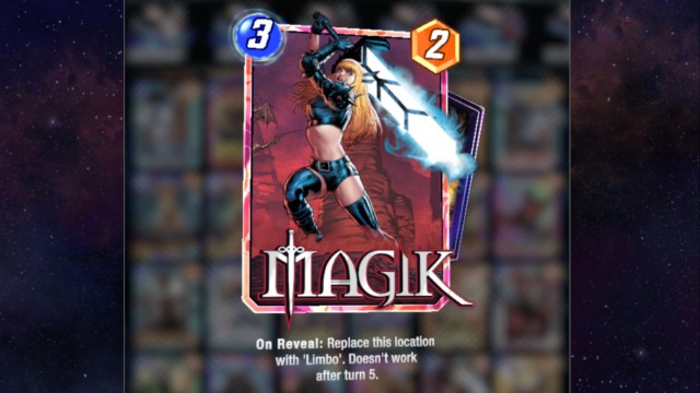 Magik card in Marvel Snap.