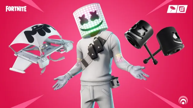 Marshmello outfit in Fortnite.