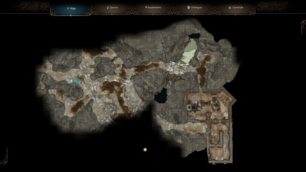 Baldur's gate 3 dark amethyst search the cellar map location