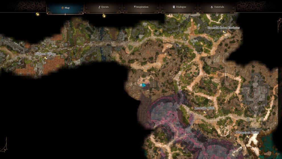 Spider egg sac map location baldur's gate 3 bg3