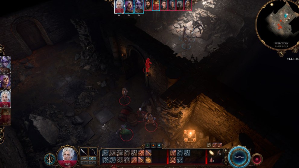 Underground Ruins battle in Baldur's Gate 3