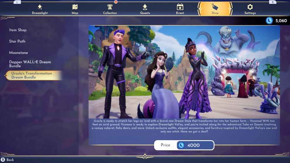 Ursula's Transformation Dream Bundle in DDV