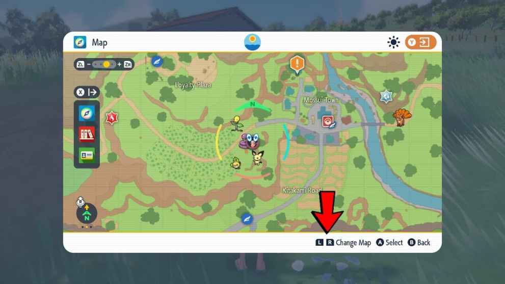 Switching Maps in Teal Mask DLC Pokemon Scarlet & Violet