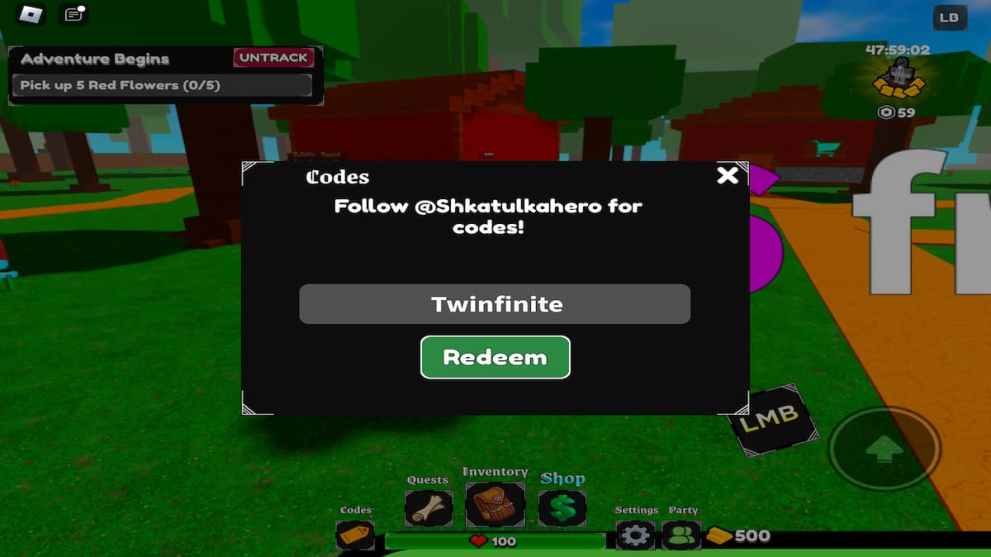 Classic RPG on Roblox, how to redeem codes