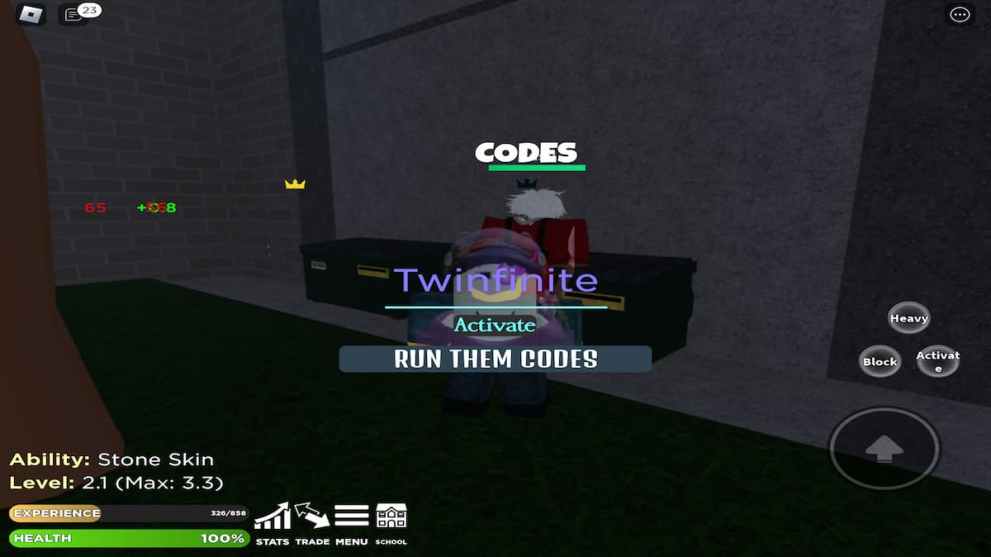 Project Spectre codes, Roblox