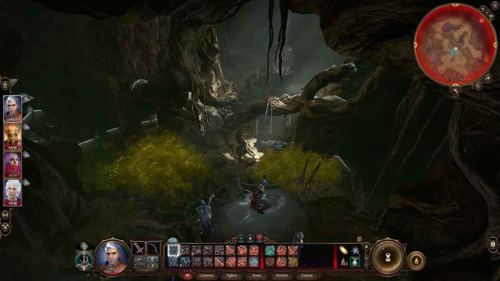 Cavern in Baldur's Gate 3 where Feather Fall will assist your descent