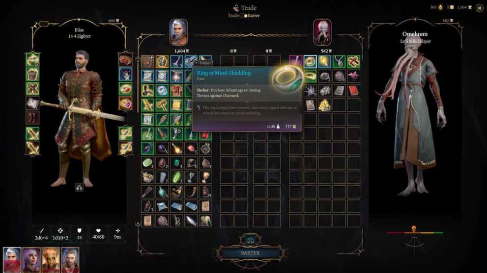 Trading interaction with Omeluum BG3