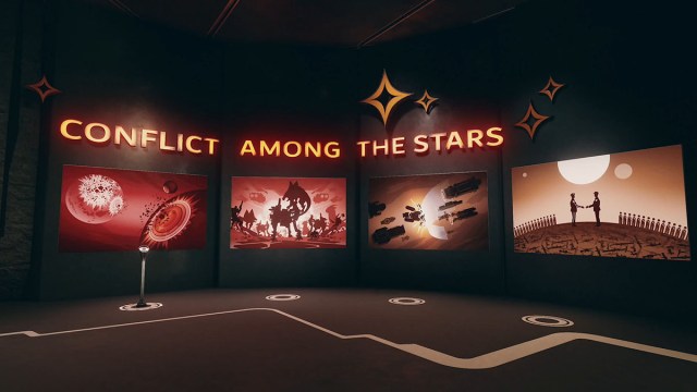 Conflict Among The Stars exhibition in Starfield