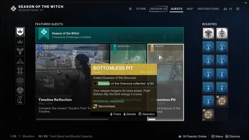Destiny 2 Necrochasm Exotic Quest