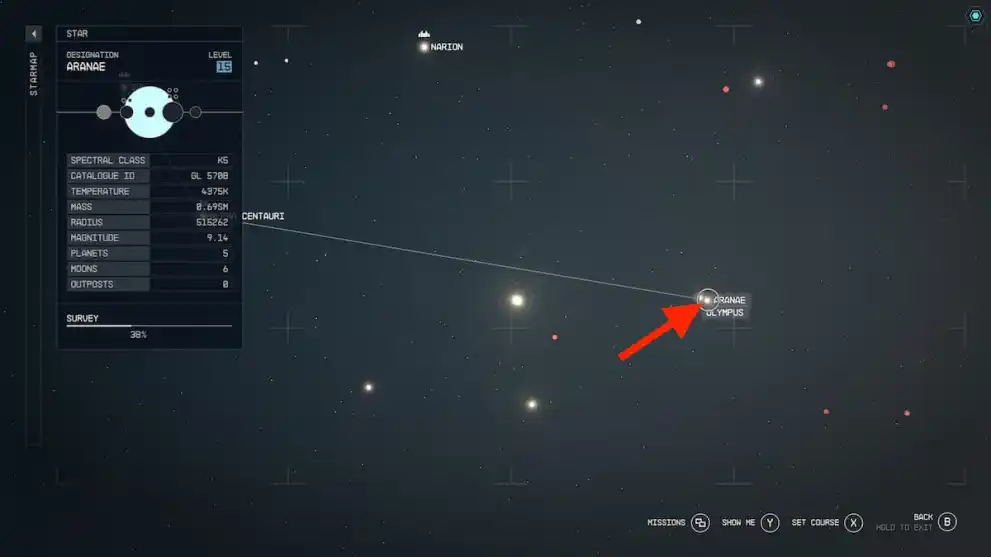 Exact location of UC Vigilance in Starfield