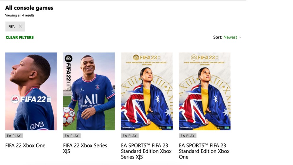 FIFA 22 and 23 available on Xbox Game Pass 