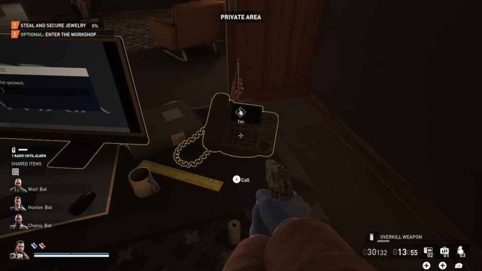 Phone in Manager's Room for Payday 3 Dirty Ice Heist
