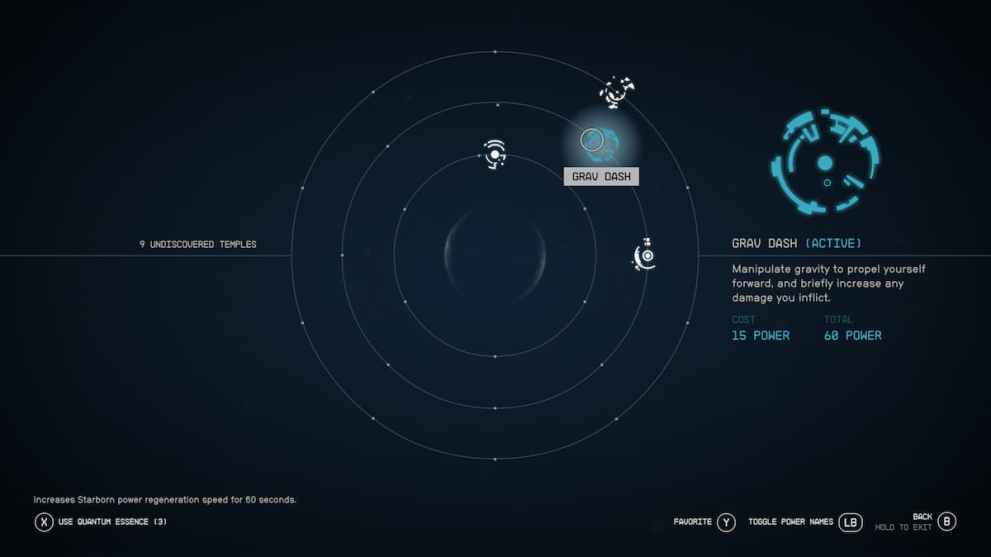 How to equip new Starborn Powers in Starfield