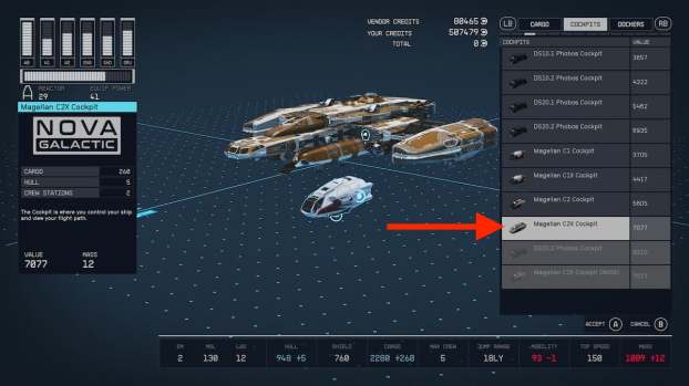 Where to Get Nova Galactic Ship Parts in Starfield - Twinfinite