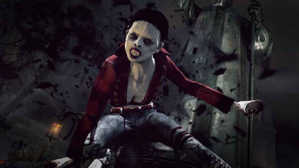 A vampire preparing to attack in Infamous: Festival of Blood.