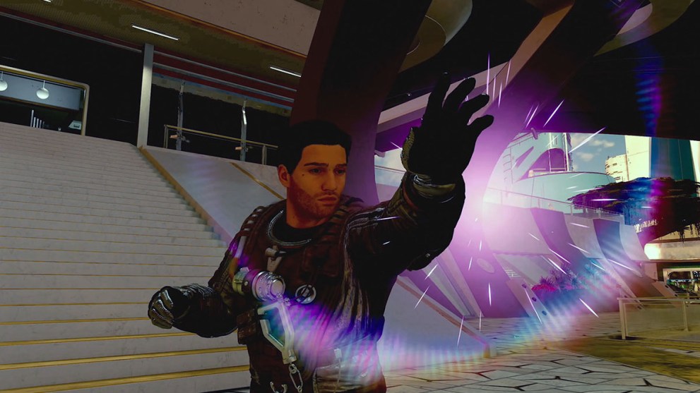 Player character using Starborn powers in Starfield