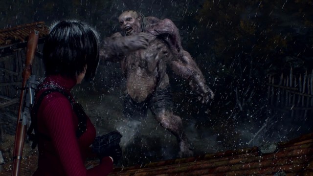 Ada Wong fends off El Gigante in Resident Evil 4 Remake