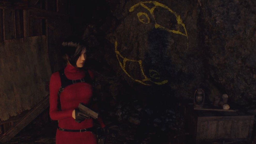 Resident Evil 4 Remake’s Separate Ways DLC Stone Dais Puzzle Clue #1