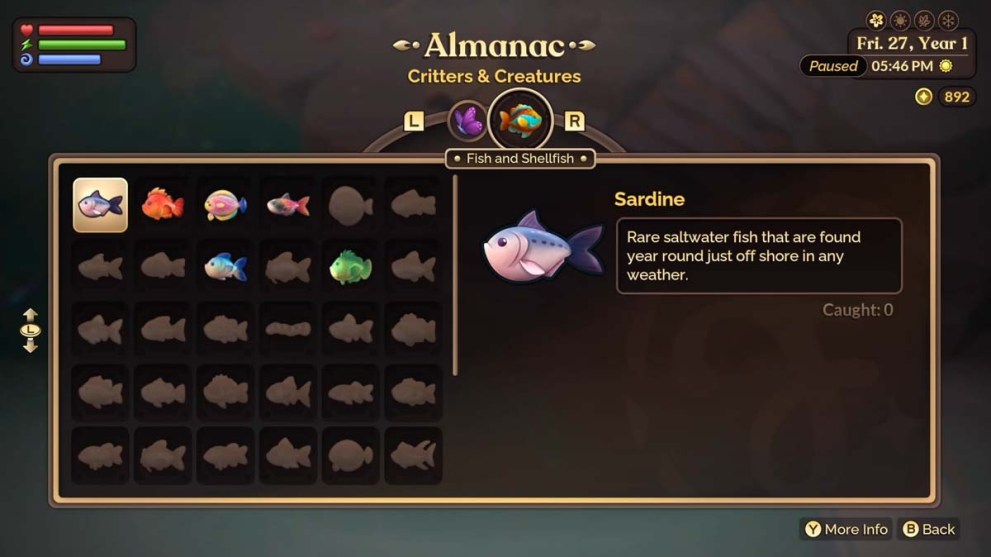 Sardine in Fae Farm