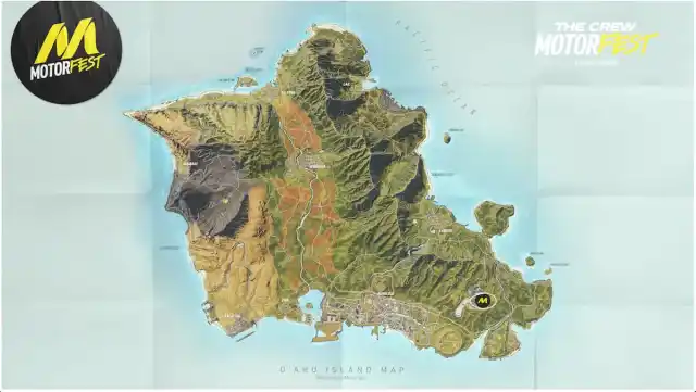 Map of Oahu in The Crew Motorfest